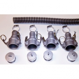 30 Foot by 1..5 Inch WVO Pump Suction Hose Kit