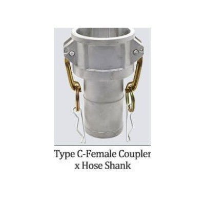 1.25in Camlock — Type C — Female Coupler x Hose Shank