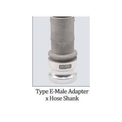 1in Camlock — Type E — Male Adapter x Hose Shank