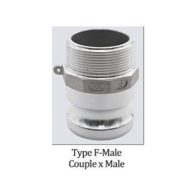 2.5in Camlock — Type F — Male Coupler x Male NPT